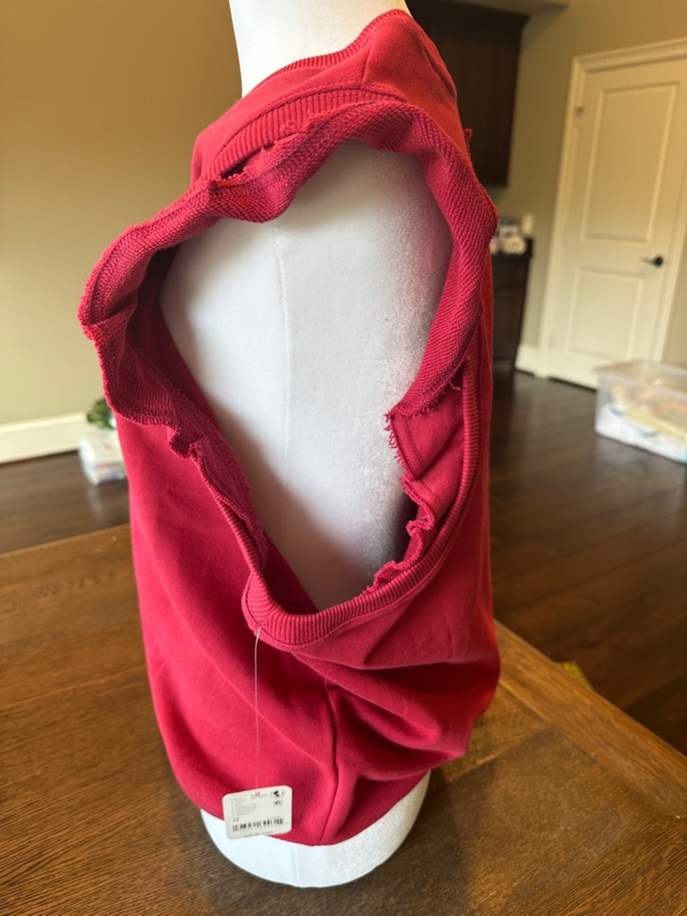 FP Movement by Free People Raspberry Knit Ruffle-Trim Tank - Picture 6 of 7